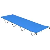 vidaXL Campingbed 180x60x19 cm oxford stof en staal blauw