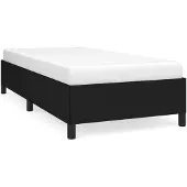 vidaXL Bedframe zonder matras 90x190 cm stof zwart