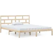 vidaXL Bedframe massief hout 120x190 cm