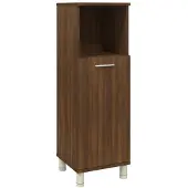 vidaXL Badkamerkast 30x30x95 cm bewerkt hout bruin eikenkleur