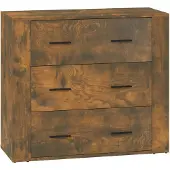 vidaXL Dressoir 80x33x70 cm bewerkt hout gerookt eikenkleurig