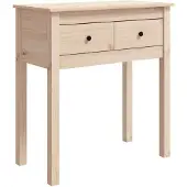 vidaXL Wandtafel 70x35x75 cm massief grenenhout
