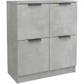 vidaXL Dressoir 60x30x70 cm bewerkt hout betongrijs