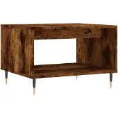 vidaXL Salontafel 60x50x40 cm bewerkt hout gerookt eikenkleurig