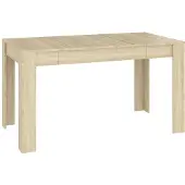 vidaXL Eettafel 140x74,5x76 cm spaanplaat sonoma eikenkleurig