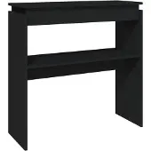 vidaXL Wandtafel 80x30x80 cm bewerkt hout zwart