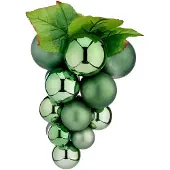 Krist+ Kerstballen Klein Druiven Groen Plastic