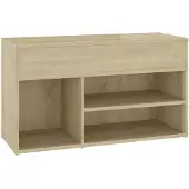 vidaXL Schoenenbank 80x30x45 cm bewerkt hout sonoma eikenkleurig