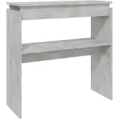 vidaXL Wandtafel 80x30x80 cm bewerkt hout betongrijs
