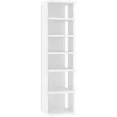 vidaXL Schoenenkast 27,5x27x102 cm bewerkt hout wit