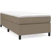 vidaXL Boxspring bed 90x200 cm stof taupe