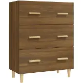 vidaXL Dressoir, bruin, eikenlook, 70x34x90 cm, houtvezel