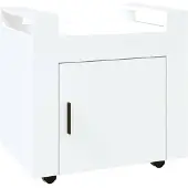 vidaXL Bureaukastje 60x45x60 cm bewerkt hout hoogglans wit