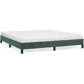 vidaXL Bedframe zonder matras, donkergroen, 180x200 cm, fluweel