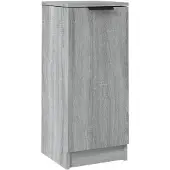 vidaXL Dressoir 30x30x70 cm bewerkt hout grijs sonoma eikenkleurig