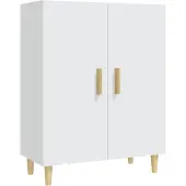 vidaXL Dressoir, wit, 70x34x90 cm, houtvezel