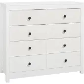 vidaXL Dressoir 100x40x90 cm massief grenenhout wit