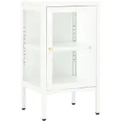 vidaXL Dressoir 38x35x70 cm metaal en glas