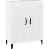 vidaXL Dressoir 69,5x34x90 cm bewerkt hout wit