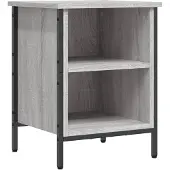 vidaXL Schoenenkast 38x35x50 cm bewerkt hout grijs sonoma eikenkleurig