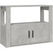 vidaXL Dressoir 80x30x60 cm bewerkt hout betongrijs