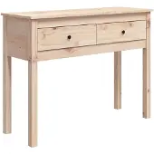 vidaXL Wandtafel 100x35x75 cm massief grenenhout