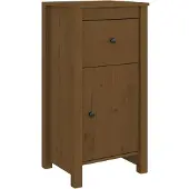 vidaXL Dressoir 40x35x80 cm massief grenenhout honingbruin