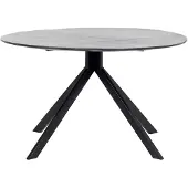 Giga Meubel Eettafel Batti Zwart Rond 130cm