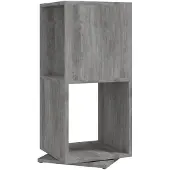 vidaXL Draaikast 34,5x34,5x75,5 cm spaanplaat betongrijs