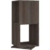 vidaXL Draaikast 34,5x34,5x75,5 cm spaanplaat grijs en sonoma eiken