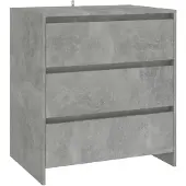 vidaXL Dressoir 70x41x75 cm bewerkt hout betongrijs