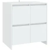 Natur24 Dressoir 70x41x75 cm bewerkt hout wit