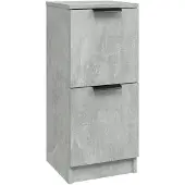 vidaXL Dressoir 30x30x70 cm bewerkt hout betongrijs