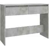 vidaXL Wandtafel 100x35x76,5 cm bewerkt hout betongrijs