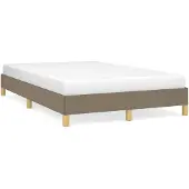 vidaXL Bedframe zonder matras, taupe, 120x200 cm, stof