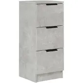 vidaXL Dressoir 30x30x70 cm bewerkt hout betongrijs