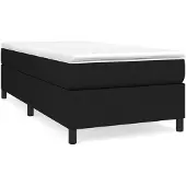 vidaXL Boxspring bed 100x200 cm stof zwart