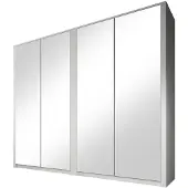 Meubella Kledingkast Malibu wit - 226 cm - Garderobekast
