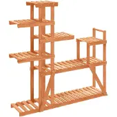 vidaXL Plantenstandaard 110x25x111 cm massief vurenhout