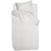 Ambiante Dekbedovertrek Satin Uni Wit Satijn-140 x 200 / 220 cm | 1-Persoons