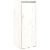 vidaXL Wandkast 30x30x80 cm massief grenenhout wit