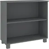 vidaXL Dressoir HAMAR 85x35x80 massief grenenhout donkergrijs