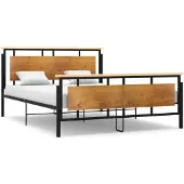 vidaXL Bedframe metaal 160x200 cm