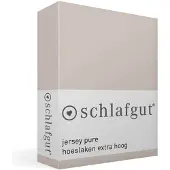 Schlafgut Pure Jersey Boxspring Hoeslaken S - 90x190 - 100x220 496 Sand Mid