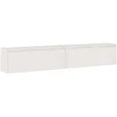 vidaXL Wandkasten 2 st 100x30x35 cm massief grenenhout wit