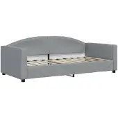 vidaXL Slaapbank 90x190 cm stof lichtgrijs