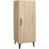 vidaXL Dressoir 34,5x34x90 cm bewerkt hout sonoma eikenkleurig