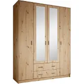 Meubella Kledingkast eiken 160x52x204 Garderobekast
