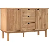 vidaXL Dressoir OTTA 113,5x43x73 cm massief grenenhout