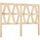 vidaXL Hoofdbord 146x4x100 cm massief grenenhout